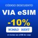 Código descuento VIA eSIM -10 %: NOMAD BENT